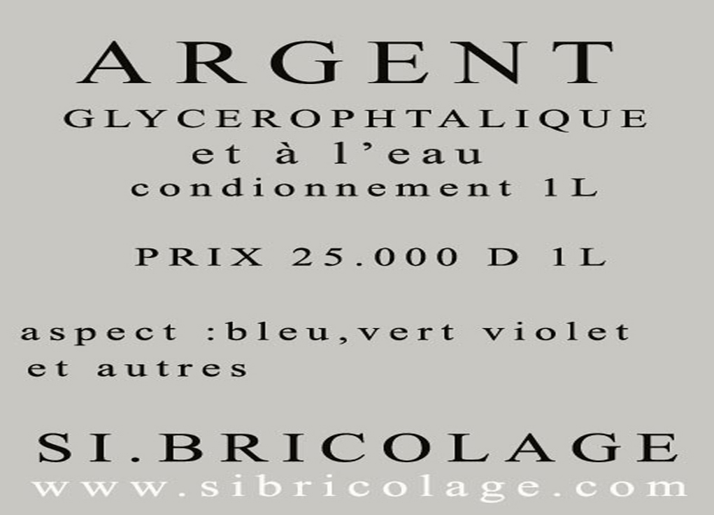 peinture à l'eau et glycérophtalique argent