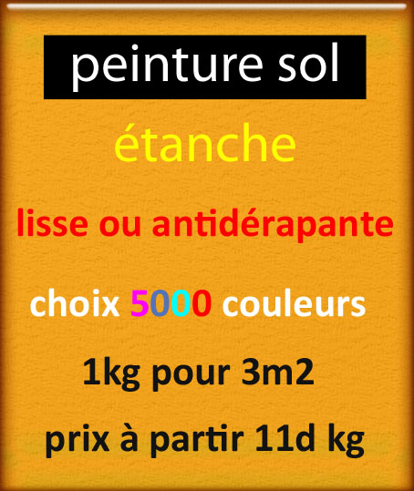 peinture sol étanche