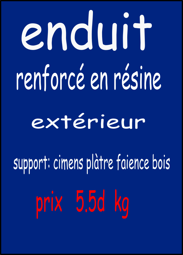 Enduit renforce