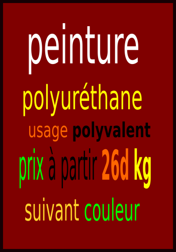 Peinture polyurethane